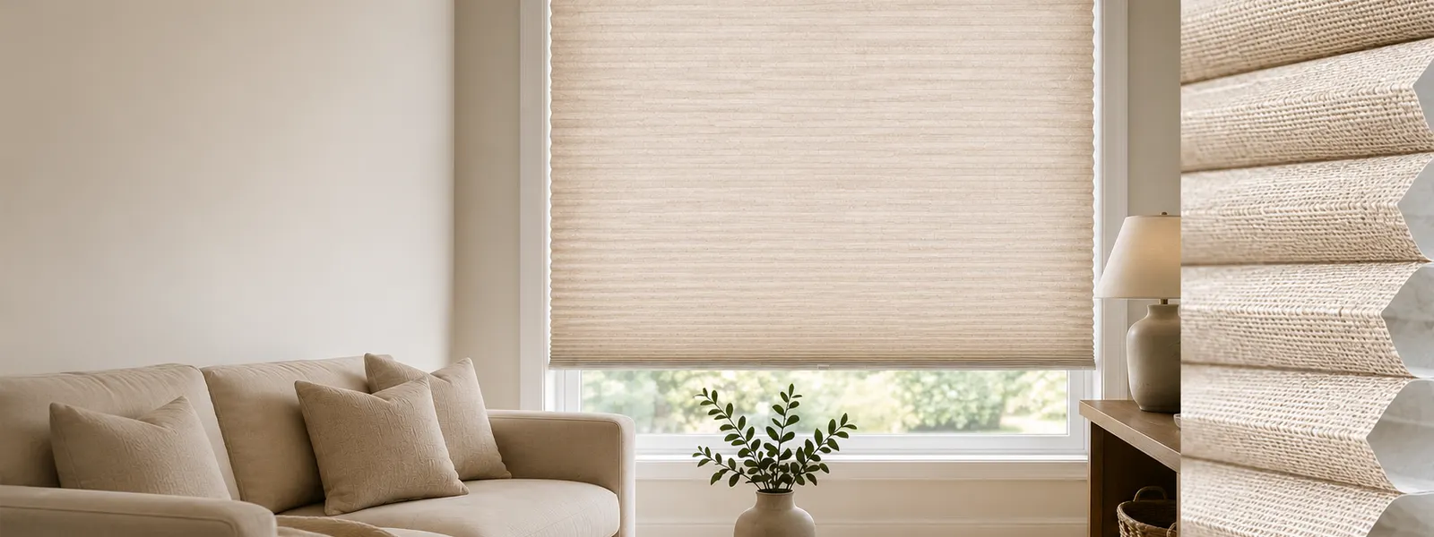 Linen Honeycomb Blinds